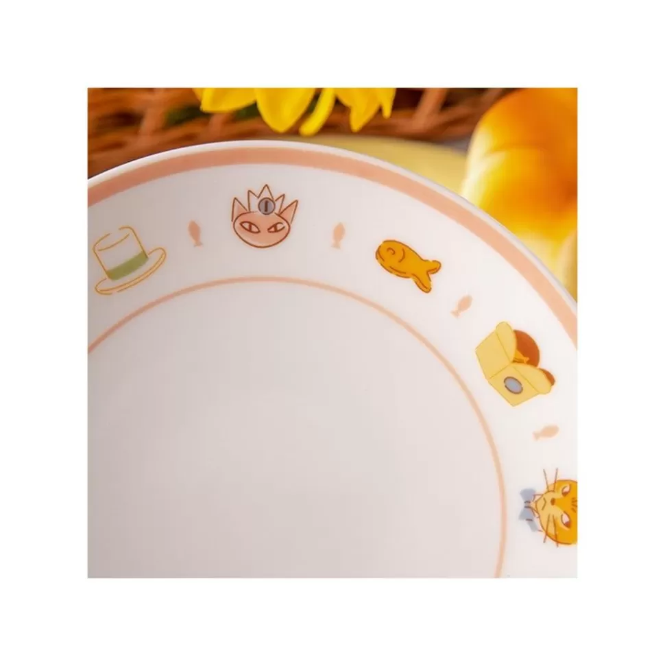 Maison Ghibli Tea Time & Cat Plate - The Cat Returns- Kitchenware