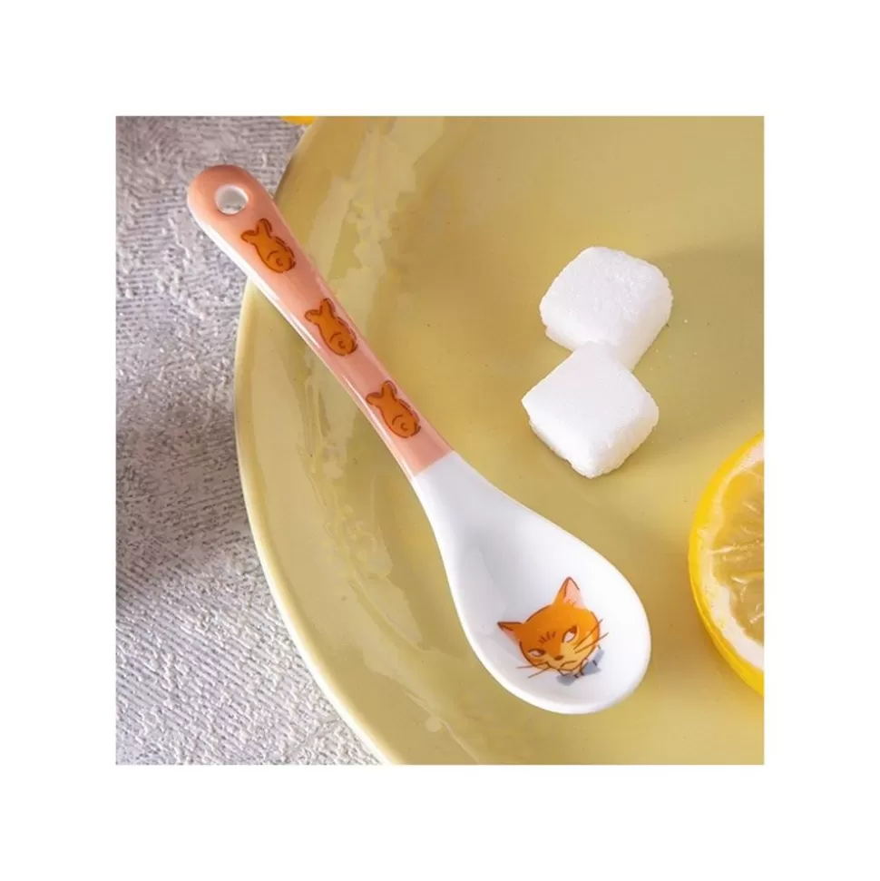 Maison Ghibli Tea Time & Cat Spoon - The Cat Returns- Kitchenware