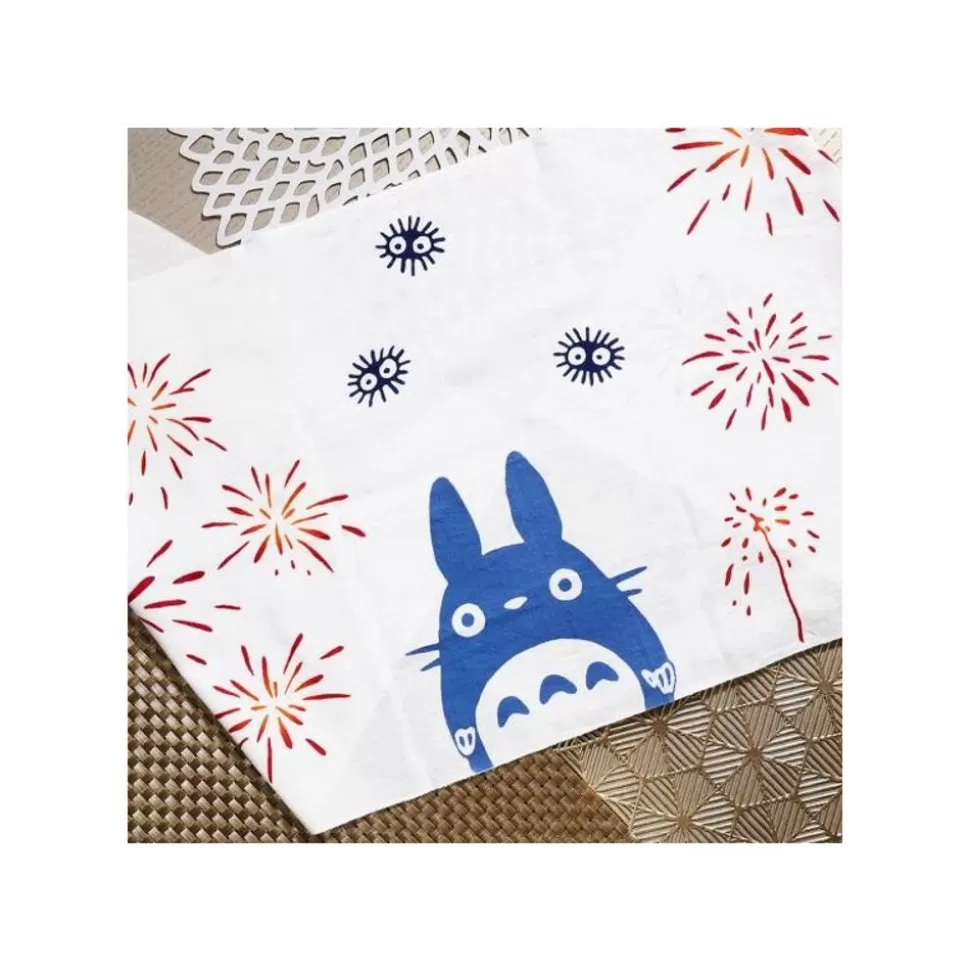 Maison Ghibli Tenugui Middle Totoro Fireworks - My Neighbor Totoro- Household Linen