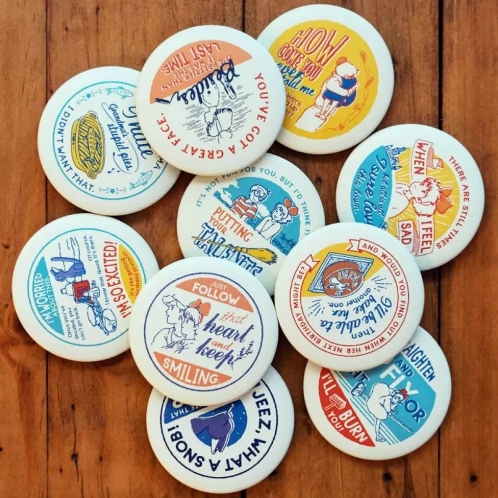 Maison Ghibli Vintage Badge Collection 10 Pcs - Kiki'S Delivery Service- Badges